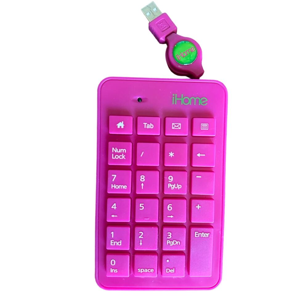 iHome 23-button Hot Pink USB keypad